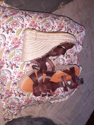 Sandalias Macarena Piel Marrón