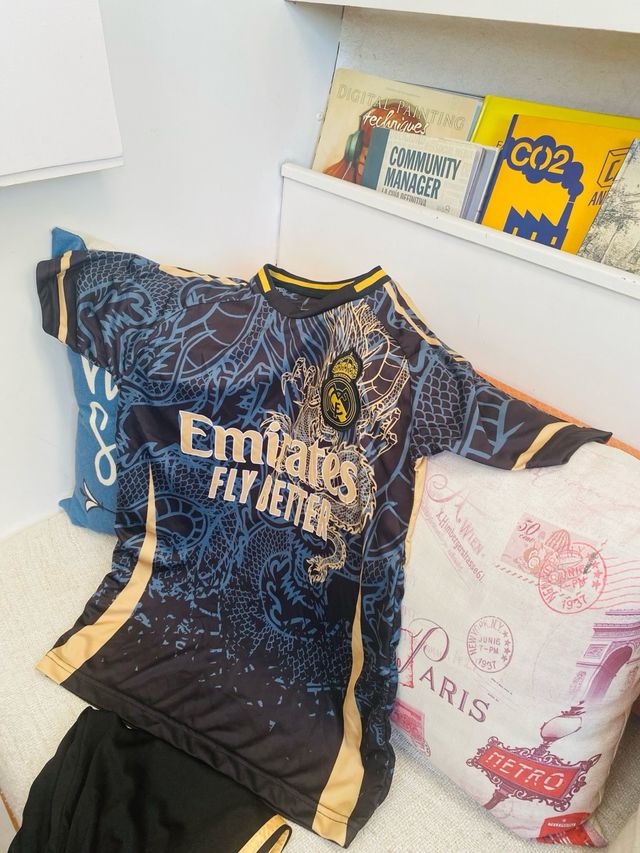 Conjunto fútbol niño Ronaldo 7 dragón negro