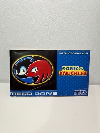 Sonic & Knuckles Mega Drive Sega Cartucho + Manuale