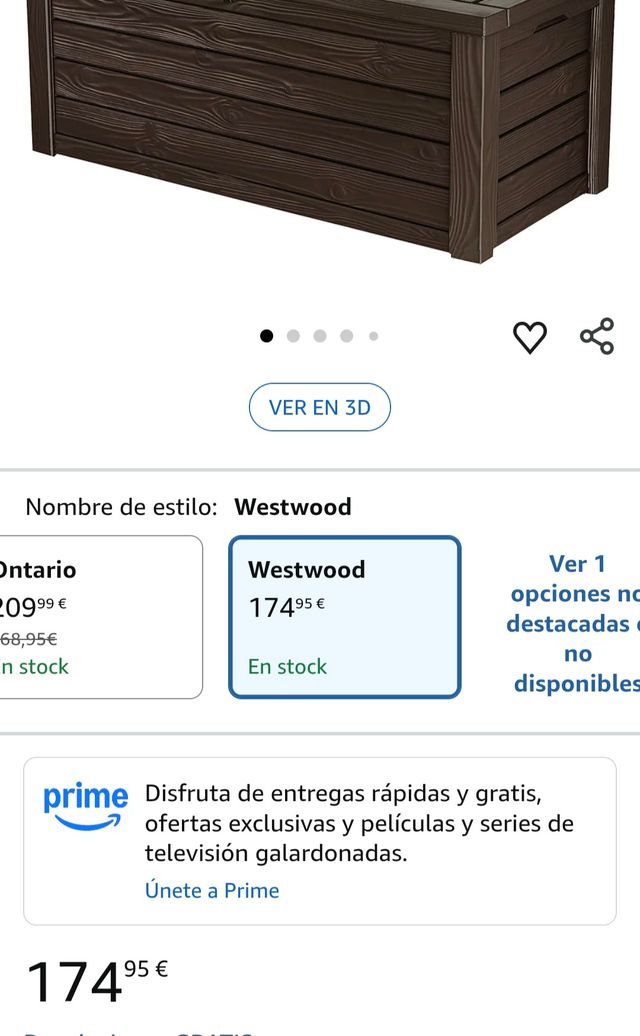 Arcon baul exterior Keter Westwood