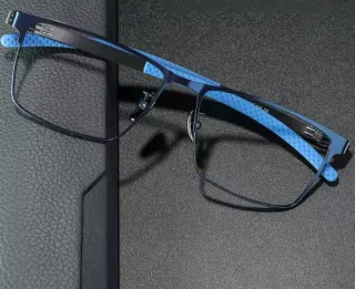 Gafas Titanio azul y negro graduadas personalizada