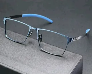 Gafas Titanio azul y negro graduadas personalizada
