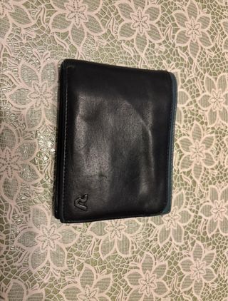 Portafoglio Piquadro Uomo Nero e Blu