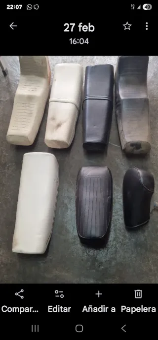 Asientos varios/Tubarros/Espejos