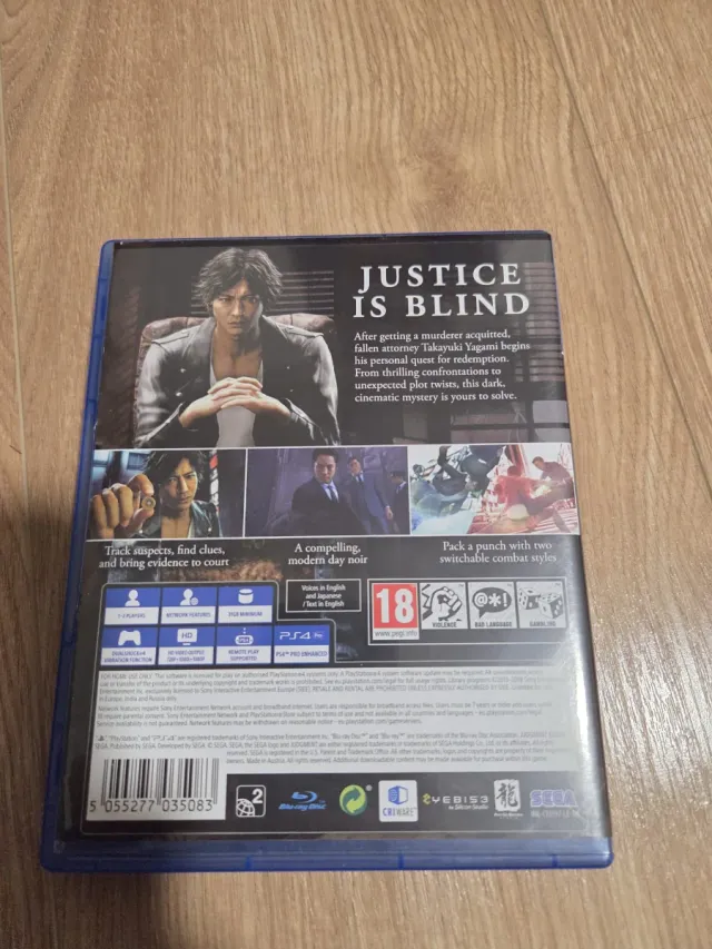PS4 Judgment Videojuego