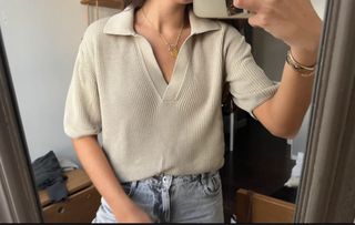 Polo Massimo Dutti Beige