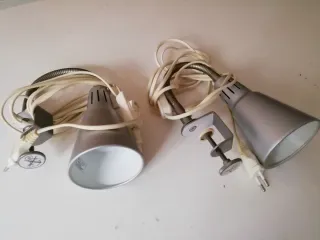 Lámparas de mesa con pinza (2 unidades)