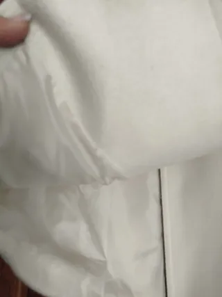 Abrigo paño For Us blanco