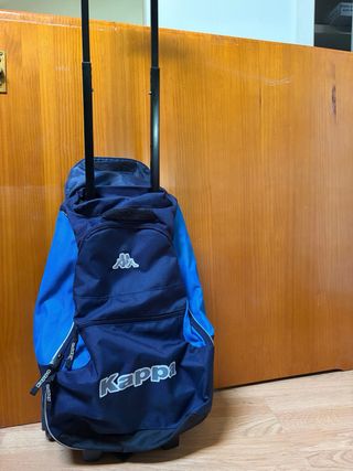 Maleta Kappa niño azul y negra
