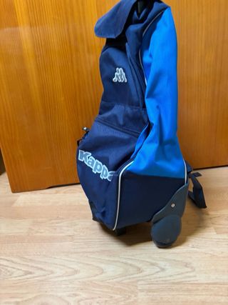 Maleta Kappa niño azul y negra