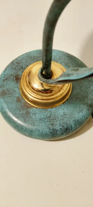 Lampada da tavolo vintage fiore