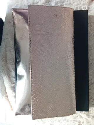 Zapatos de fiesta y bolso Marypaz oro rosa