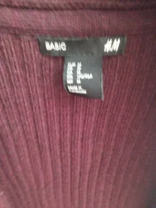 Chaquetilla H&M mujer burdeos