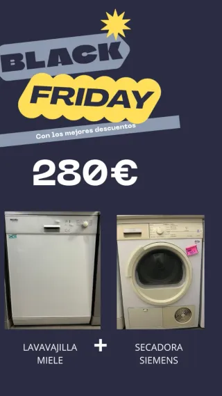 Lavavajillas Miele + Secadora Siemens