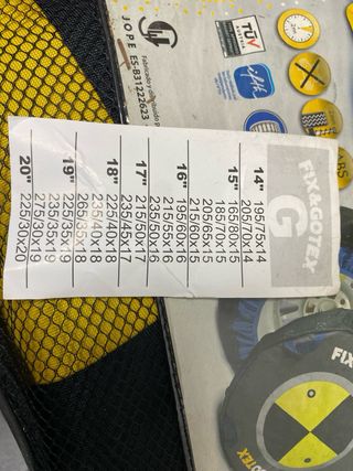 Cadenas Nieve Textil FIX&GOTEX