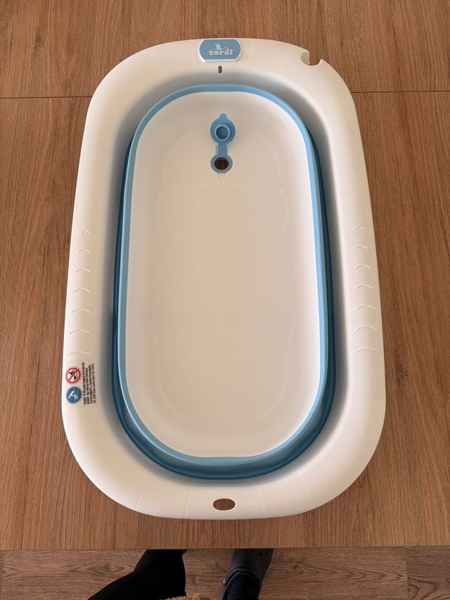 Banheira dobrável para bebê, nova sem uso