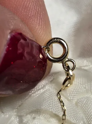 Collana 14kt oro con ciondolo a forma di libellula