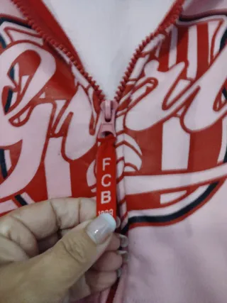Sudadera FCB Rosa y Roja