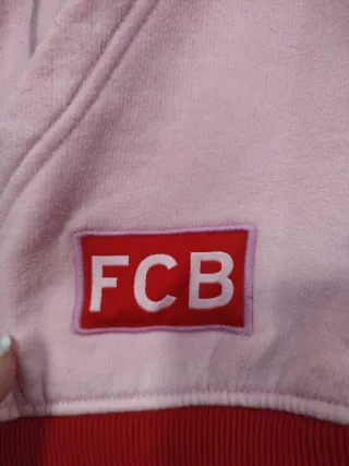 Sudadera FCB Rosa y Roja