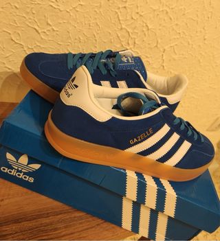 Adidas Gazelle Azul y Blanco