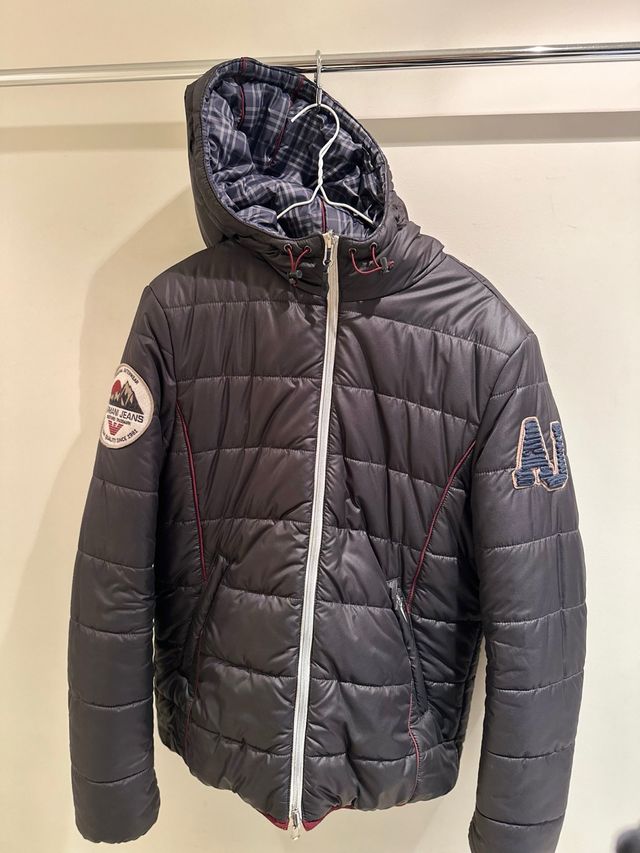 Chaqueta Armani Jeans Negra Capucha