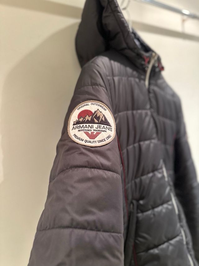 Chaqueta Armani Jeans Negra Capucha