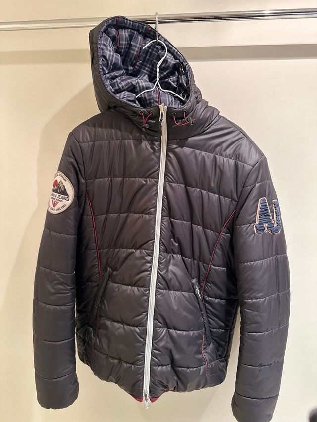 Chaqueta Armani Jeans Negra Capucha