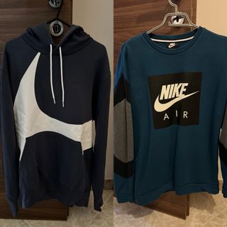 Felpe Nike Blu e Blu Petrolio Nuove