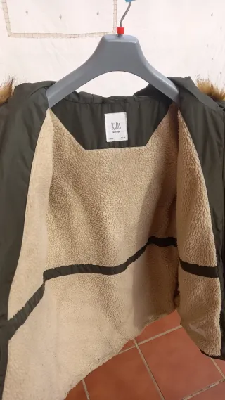 Parka verde niño talla 15/16
