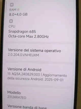Xiaomi Redmi Note 13 4G 256GB Nero