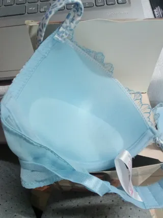 Set intimo Love and Bra azzurro capri