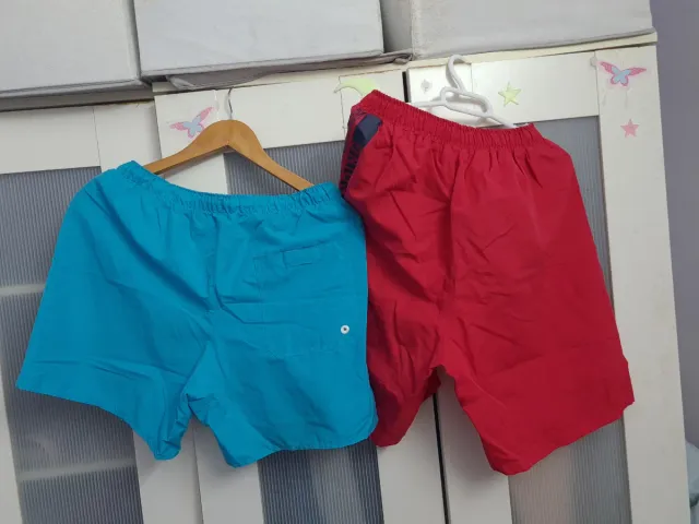 Lote 2 Bañadores Hombre Talla L Azul y Rojo