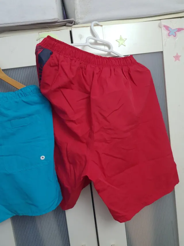 Lote 2 Bañadores Hombre Talla L Azul y Rojo