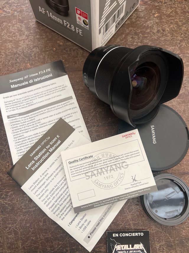 Objetivo Samyang AF 14mm f/2.8 FE Full Frame Sony