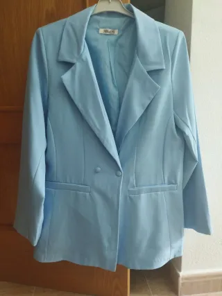 Blazer Celeste Mujer