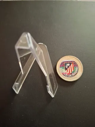Moneda 2 euros Atlético de Madrid con expositor