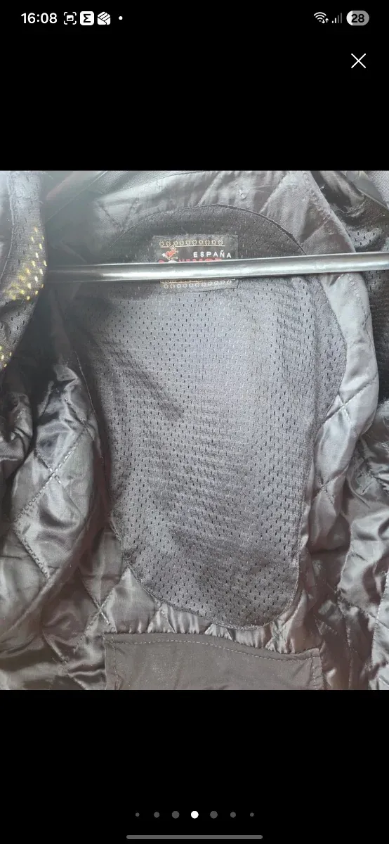 Giubbotto moto rosso, bianco e nero Taglia M