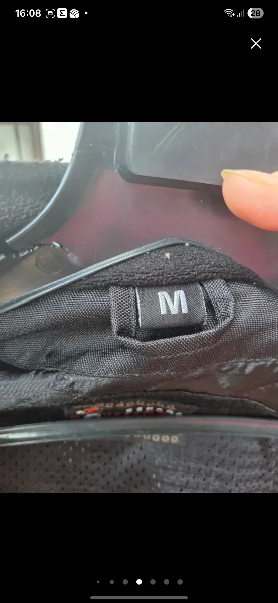 Giubbotto moto rosso, bianco e nero Taglia M