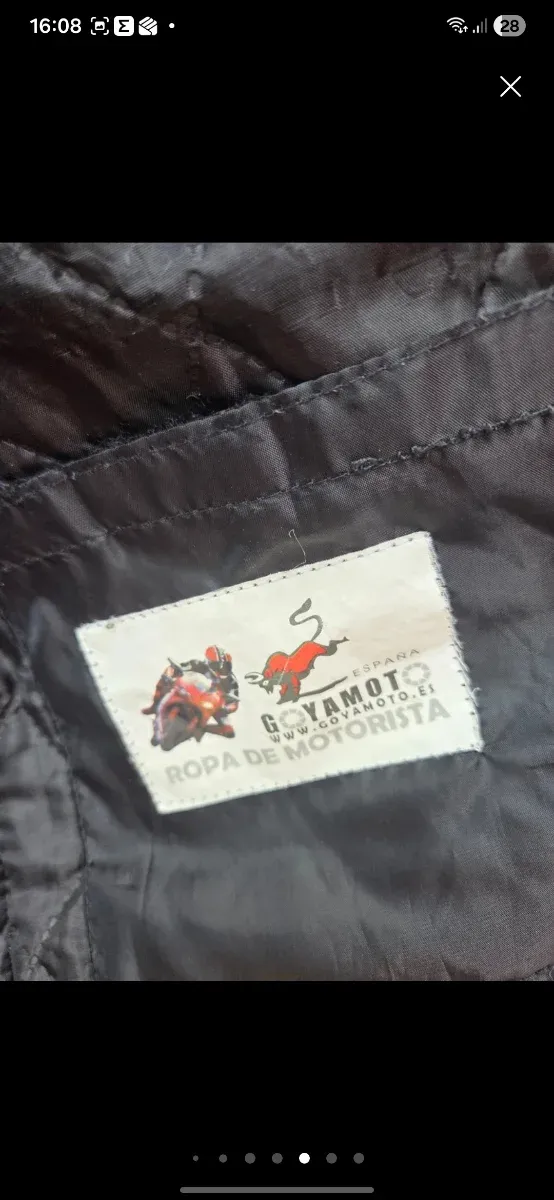 Giubbotto moto rosso, bianco e nero Taglia M