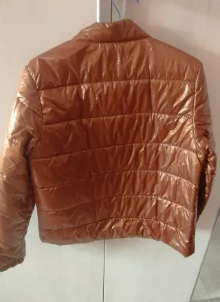 Chaqueta acolchada mujer marrón abrigo chaquetón