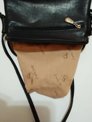 Bolso Piel Vintage Carla Sade Negro