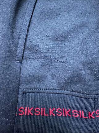 Sudadera SikSilk Negra con Detalles Rojos