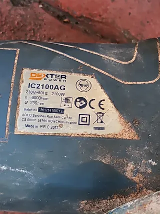 Amoladora/ Radial Dexter 2100W Usada