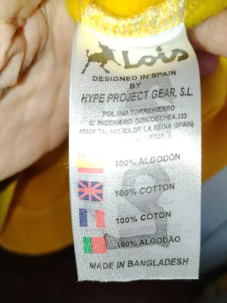 Sudadera Lois Mujer Talla XS Amarilla