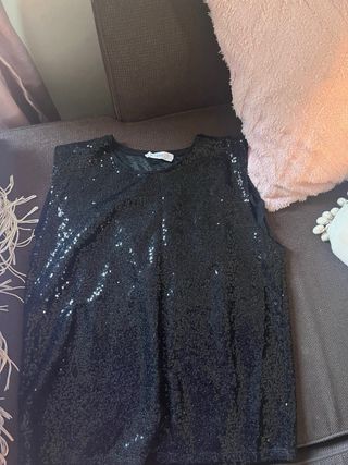 Camiseta Mango lentejuelas