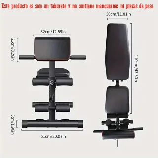 Banco plegable ajustable