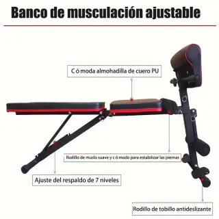 Banco plegable ajustable