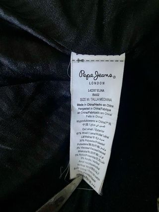 Pepe Jeans Cappotto Nero Donna