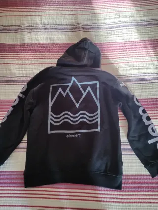 Sudadera Element Negra Talla XS