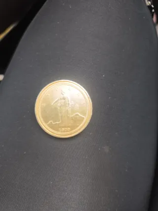 Réplica moneda 100 pesetas 1870